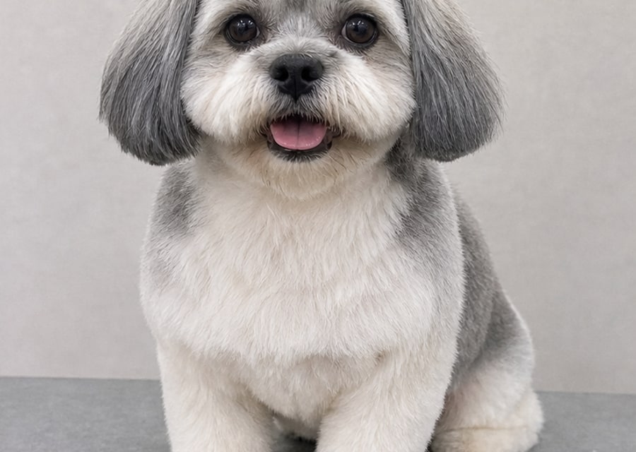 Clover after a full groom